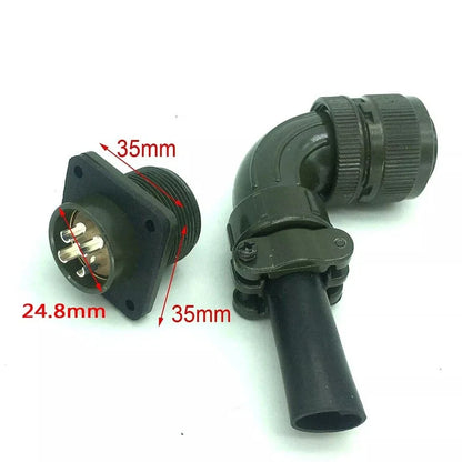 Set of 4 Aviation Connectors 3108 1810S 90 Degree 4 Pin for Motors