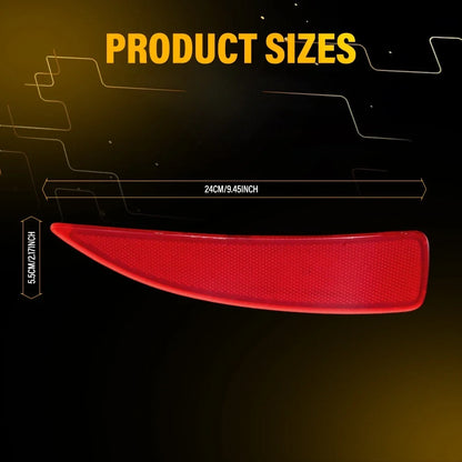 Set of 2 Red Rear Bumper Reflectors for Toyota Yaris (2012–2014) OE 5216352100