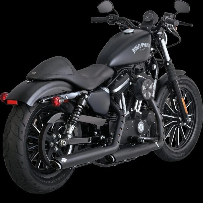 Vance & Hines Twin Slash 3In Slip-On Exhaust for Harley Davidson Sportster (2014–2022)
