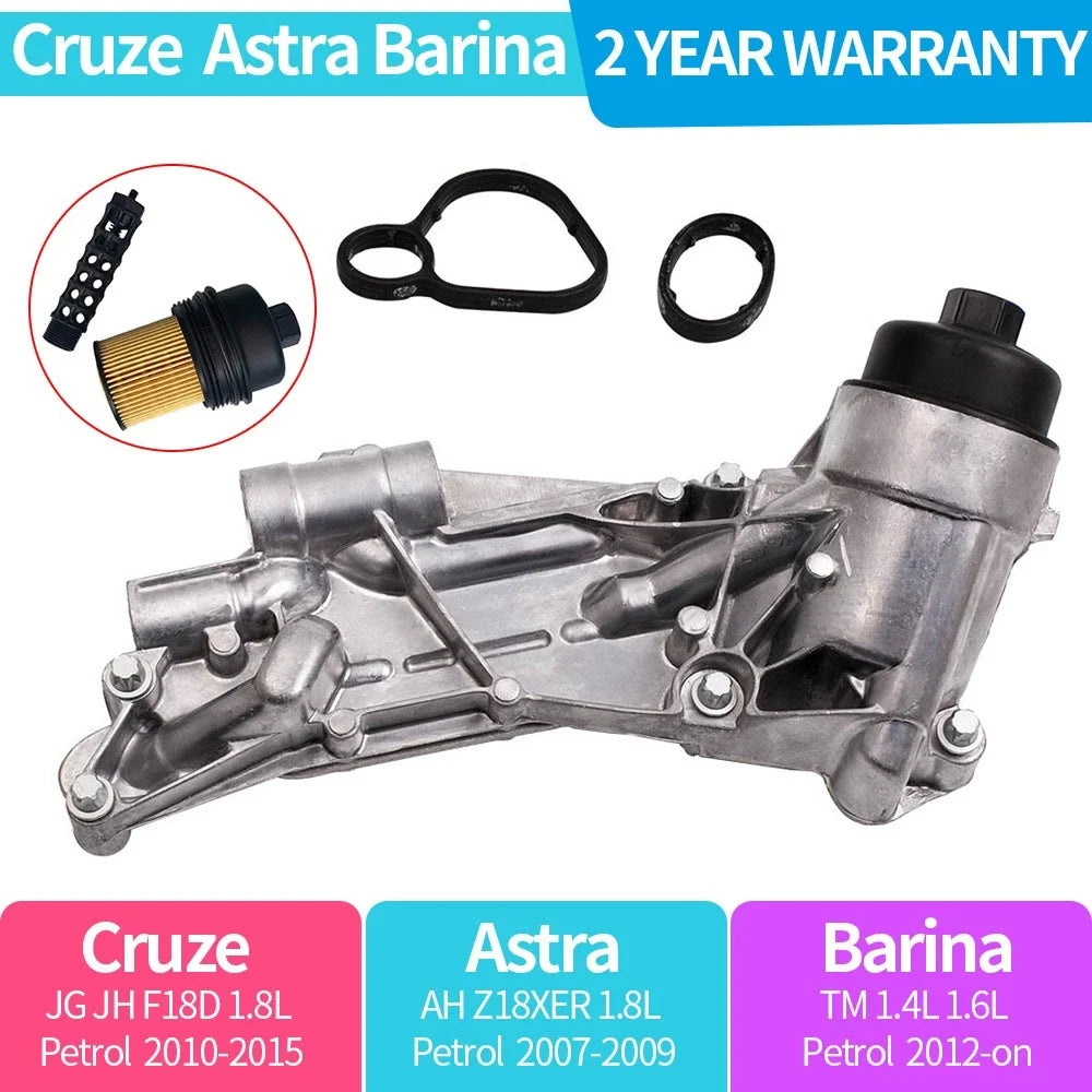 Engine Oil Cooler w/ Filter Assembly for GMC Chevy Cruze Sonic Pontiac (2011–2019)