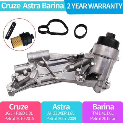 Engine Oil Cooler w/ Filter Assembly for GMC Chevy Cruze Sonic Pontiac (2011–2019)