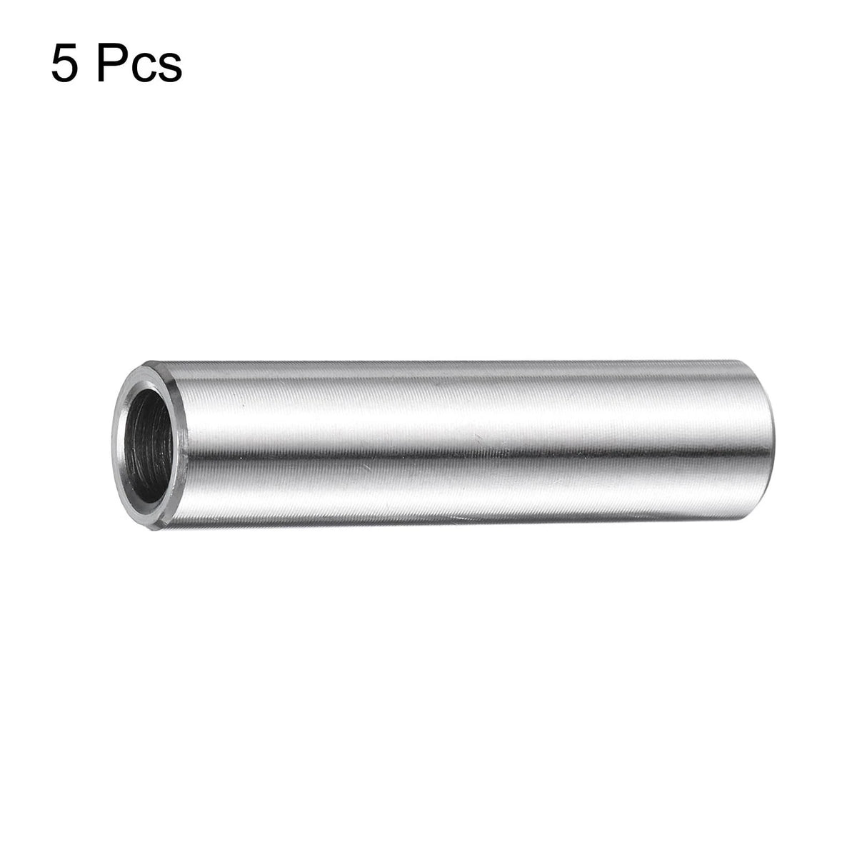 Set of 5 Stainless Steel Spacers 1/4" Bore x 3/8" x 1-1/2"