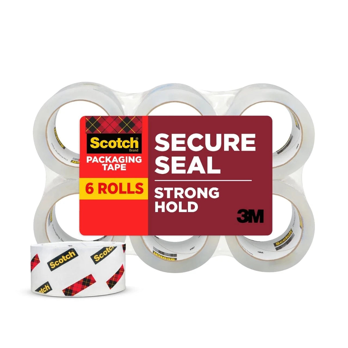 Secure Seal Packaging Tape for Shipping and Moving (1.88 in x 54.6)