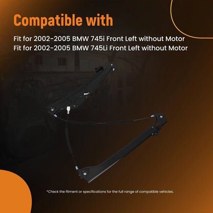 Front Window Regulator for BMW 745i 745Li 750i (2002–2008) 51337202479