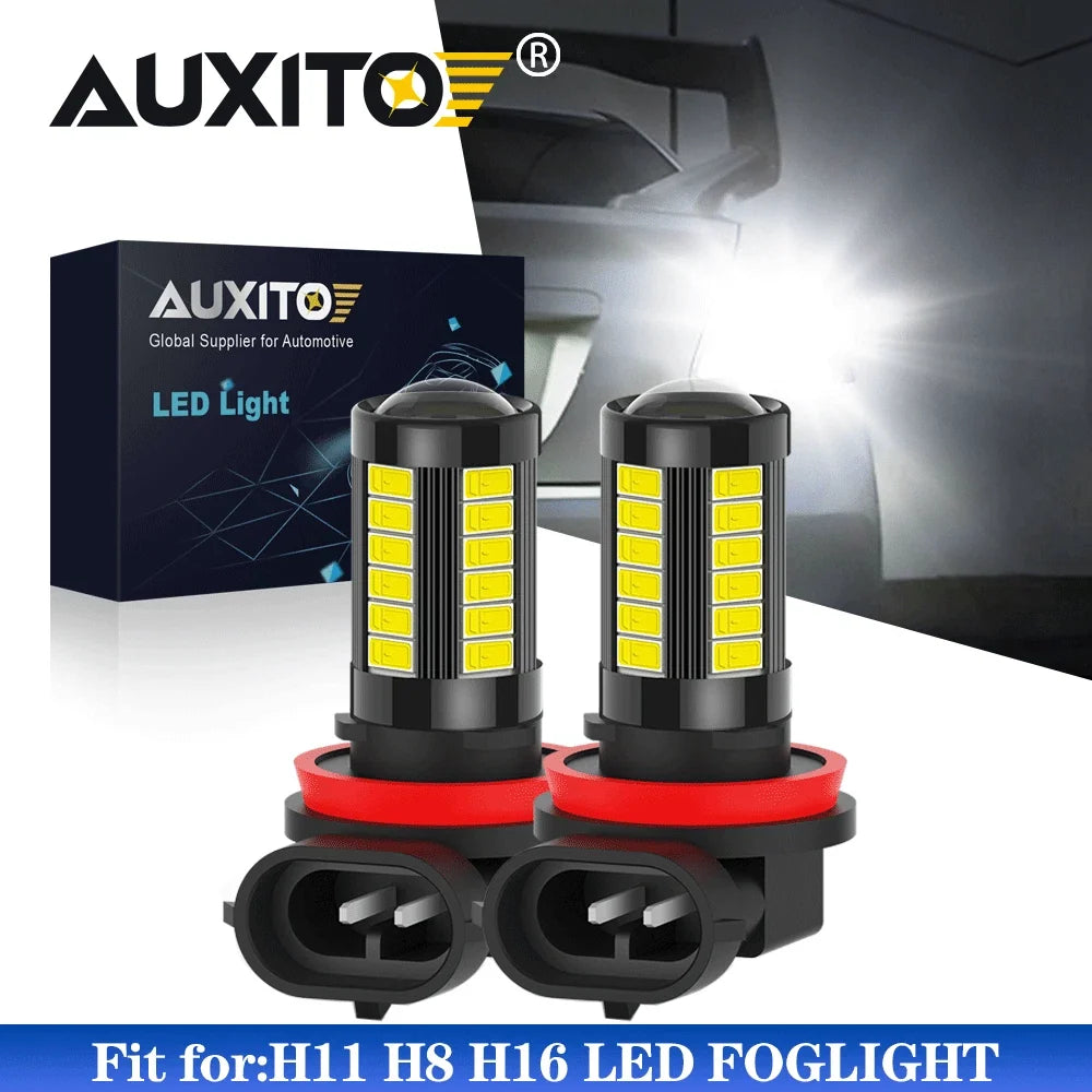 2X H11 H8 H16 LED Fog Light Bulbs for Universal Fit (2010–2023)
