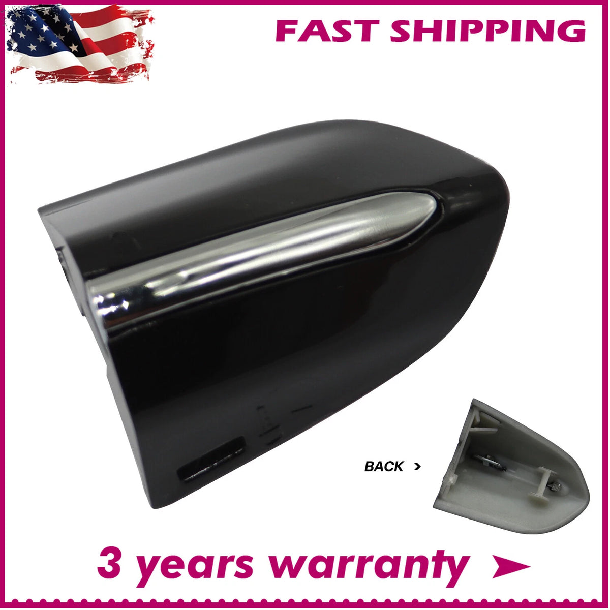 Front Left Door Handle Key Cap Cover Bezel for Ford Edge (2015–2021) DS73 F218A15-BE54WF, DS73 F218A15-BE58DY