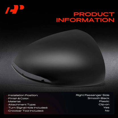 Passenger Mirror Cover Cap for Hyundai Sonata (2020–2023) 87626L0010
