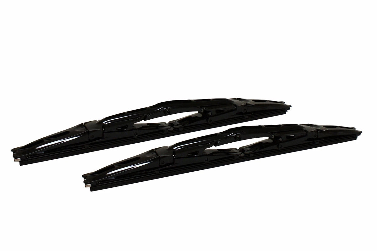 2PC Set of 16" Black Double Dual Blade Windshield Wipers for Universal (660)