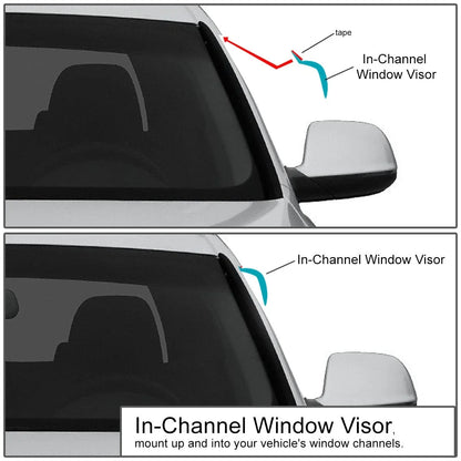 Window Visor/Wind Deflector for Jeep Liberty KK (2008–2013) - Smoke Tint