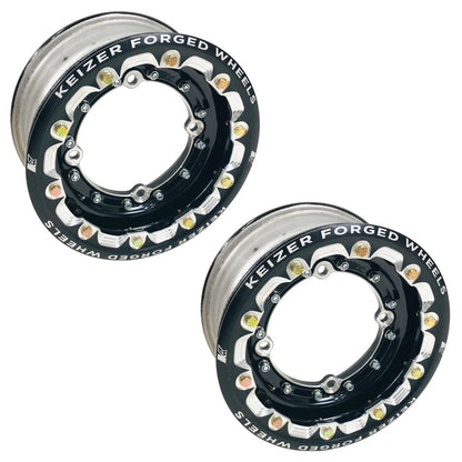 Keizer Racing Forged Dual Beadlock Wheels Set of 2 for Suzuki LTR450 LTZ400 (2006–2023)