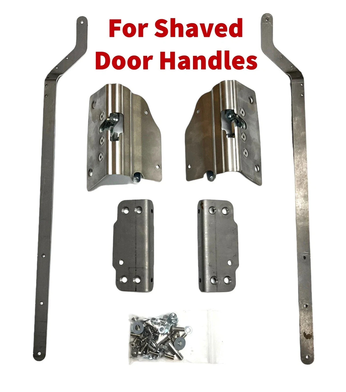 Bolt-In Door Latches Kit for 1947-1951 Chevy 3100 Truck (Shaved)