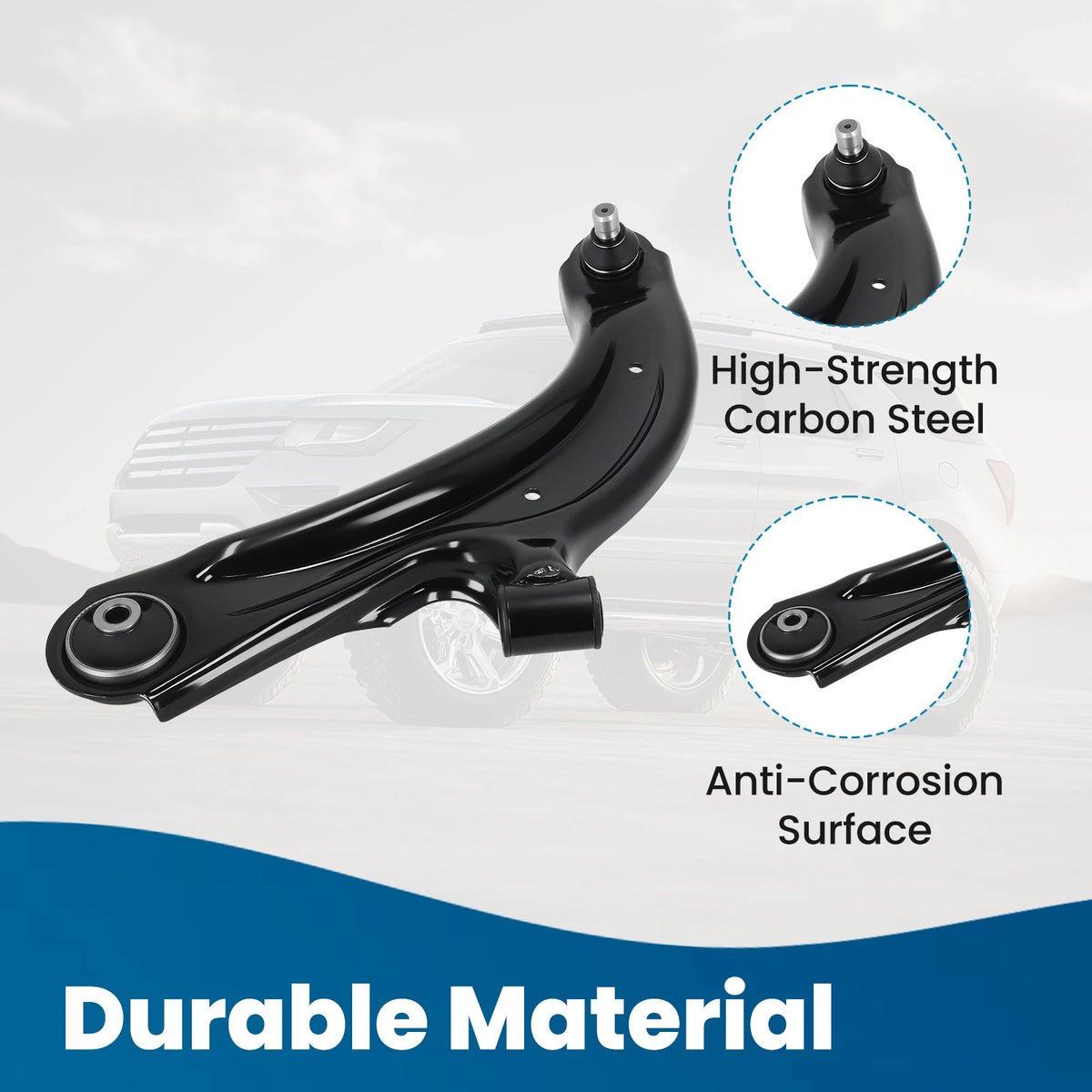 Driver Side Front Lower Control Arm w/ Ball Joint for Nissan Sentra (2013–2019)