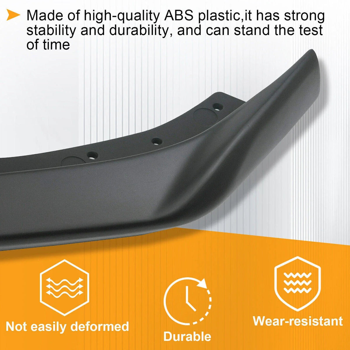 Front Bumper Spoiler Lip for Chevy Camaro SS V8 (2016–2024) Tinted Matte Black
