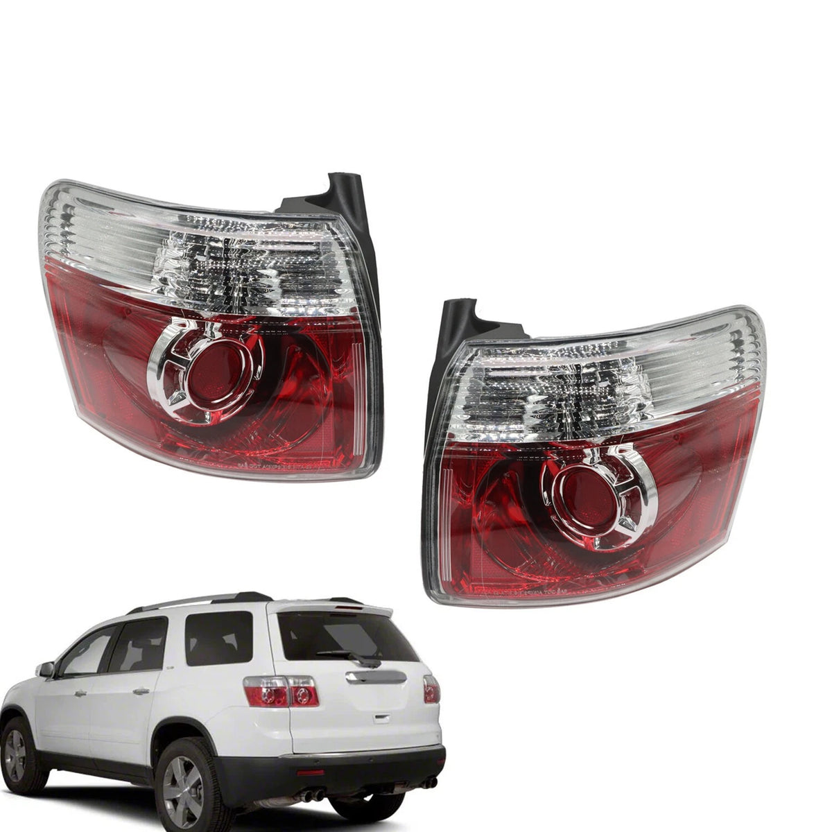 LED Tail Light Set Left Right for GMC Acadia (2007–2012) 20912757, 20912756, GM2800216, GM2801216