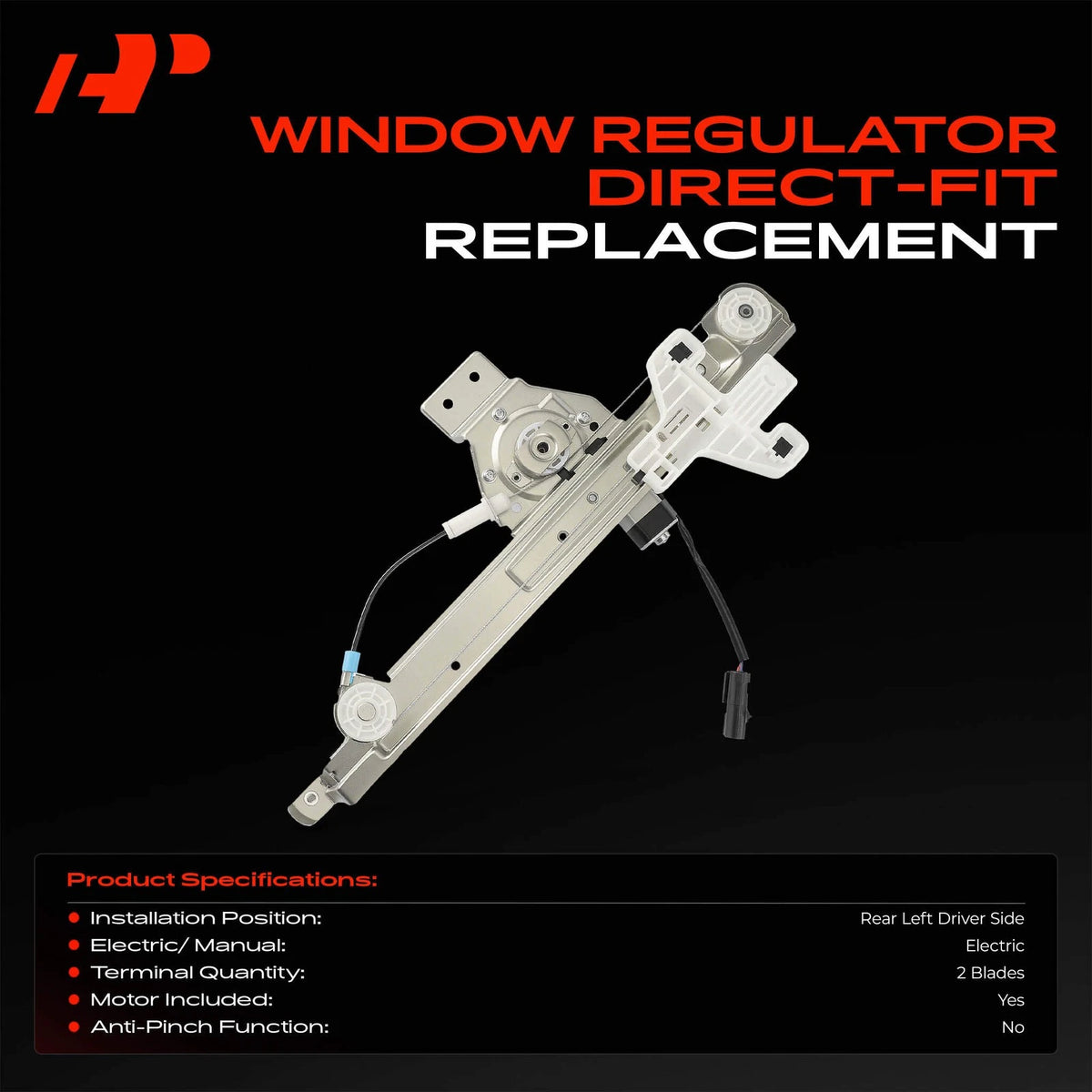 Power Window Regulator with Motor for Dodge Caliber (2007–2012) 5179957AA, 748-538