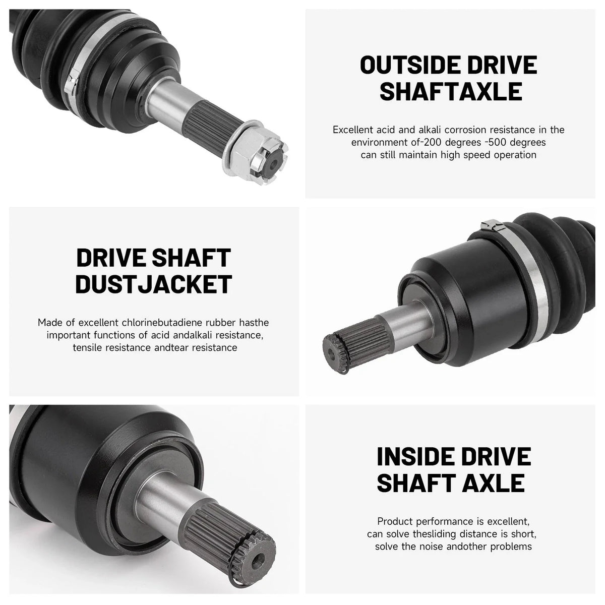 2Pcs Front CV Axle Shaft 44220-HR3-W51 for Honda Rancher 420 (2007–2023)