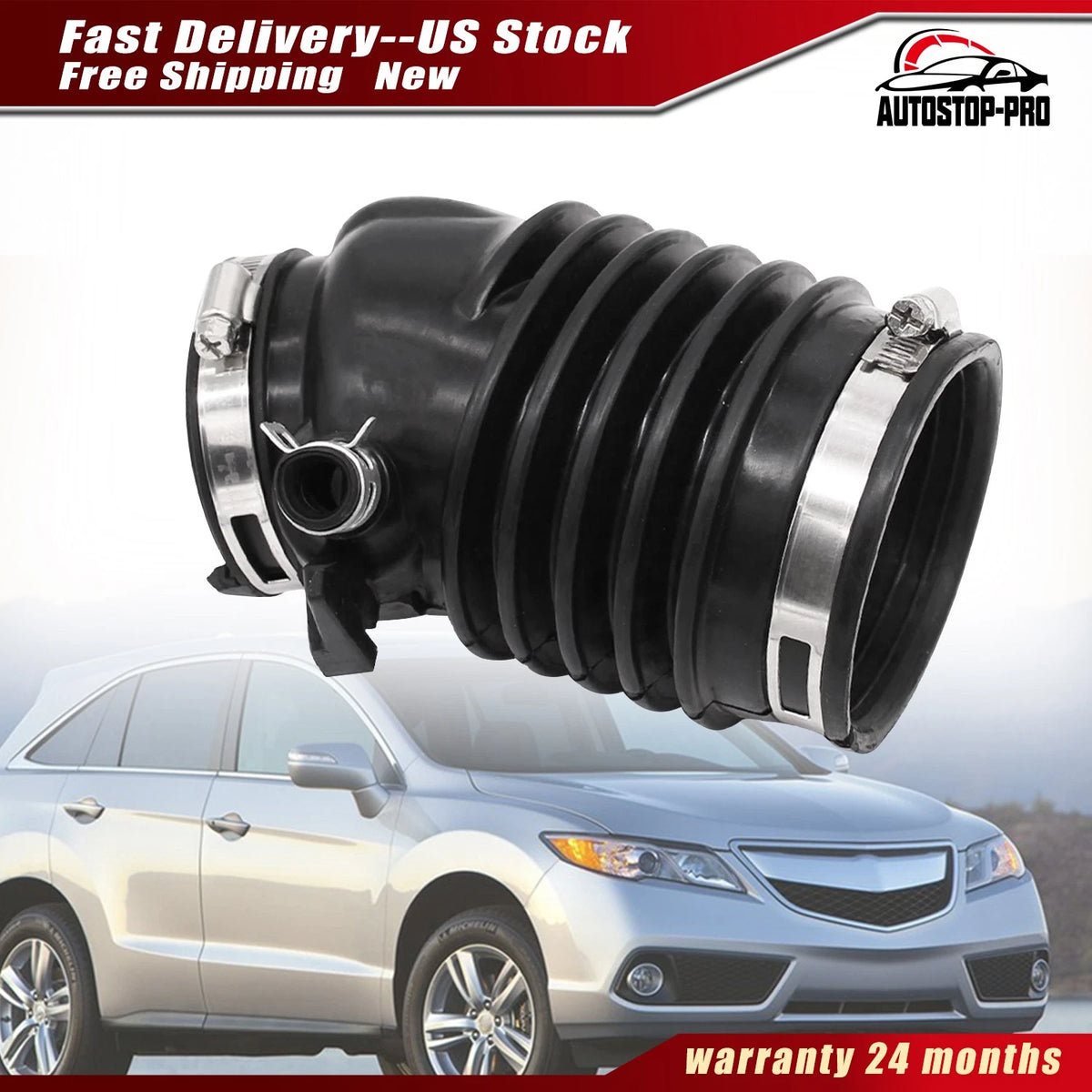 Air Intake Inlet Tube Hose Duct for Acura RDX 3.5L (2013–2018) 17228-R8A-A00