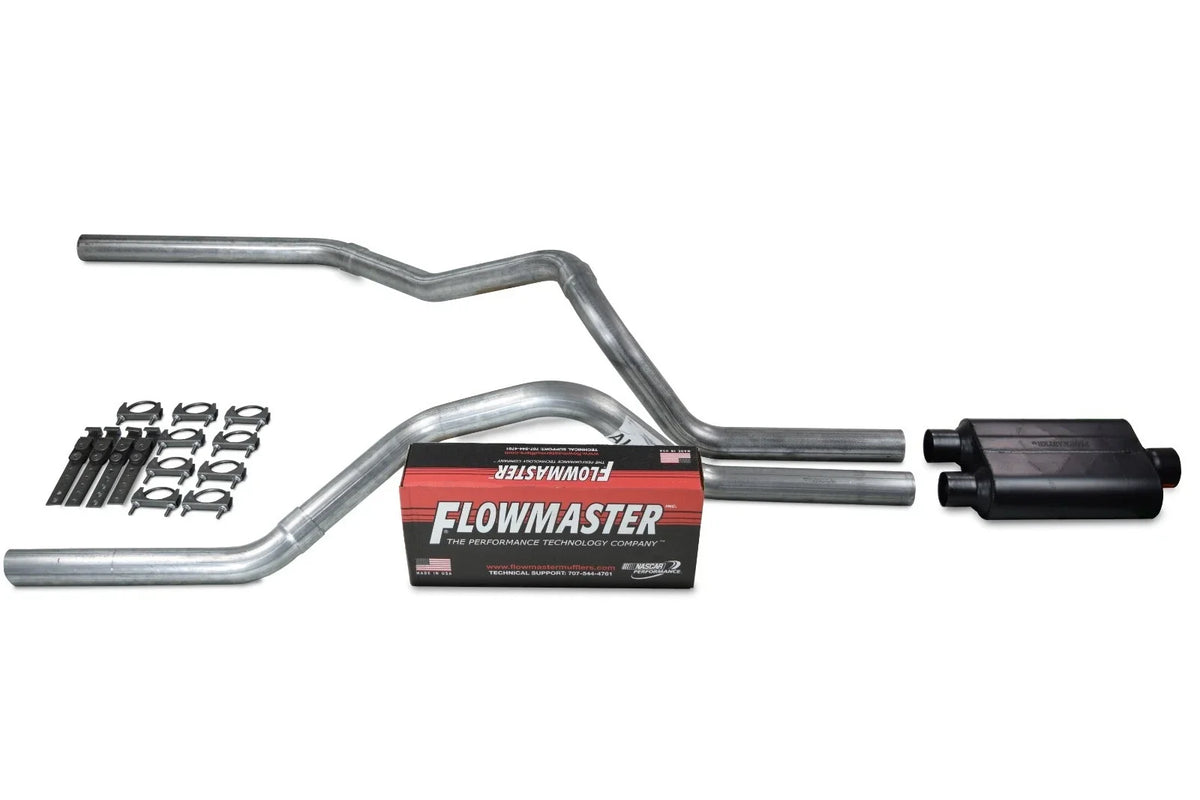 Dual Exhaust for Chevrolet Silverado GMC Sierra (1999–2008) w/ Flowmaster Super 44