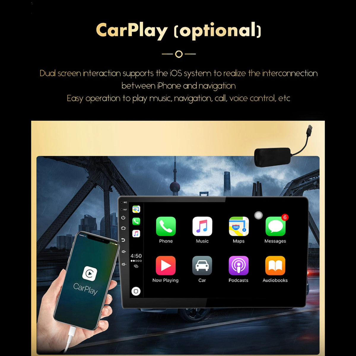 10.1" Android 12 Car Stereo for Toyota RAV4 (2007–2011) Carplay Camera