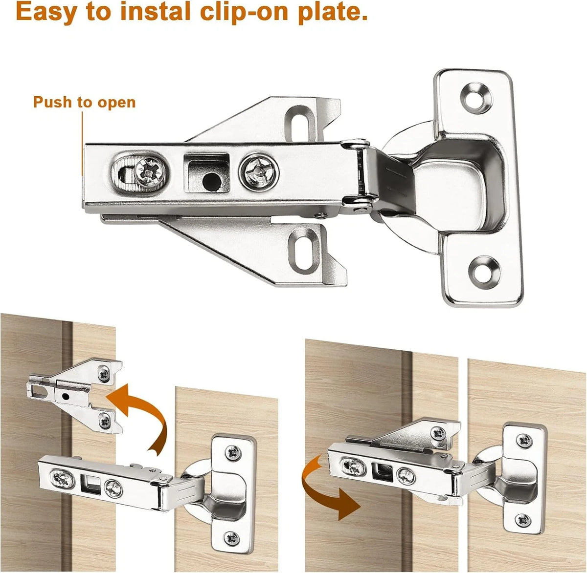 2X Kitchen Cabinet Hinges for Face Frame Cabinet (Concealed)