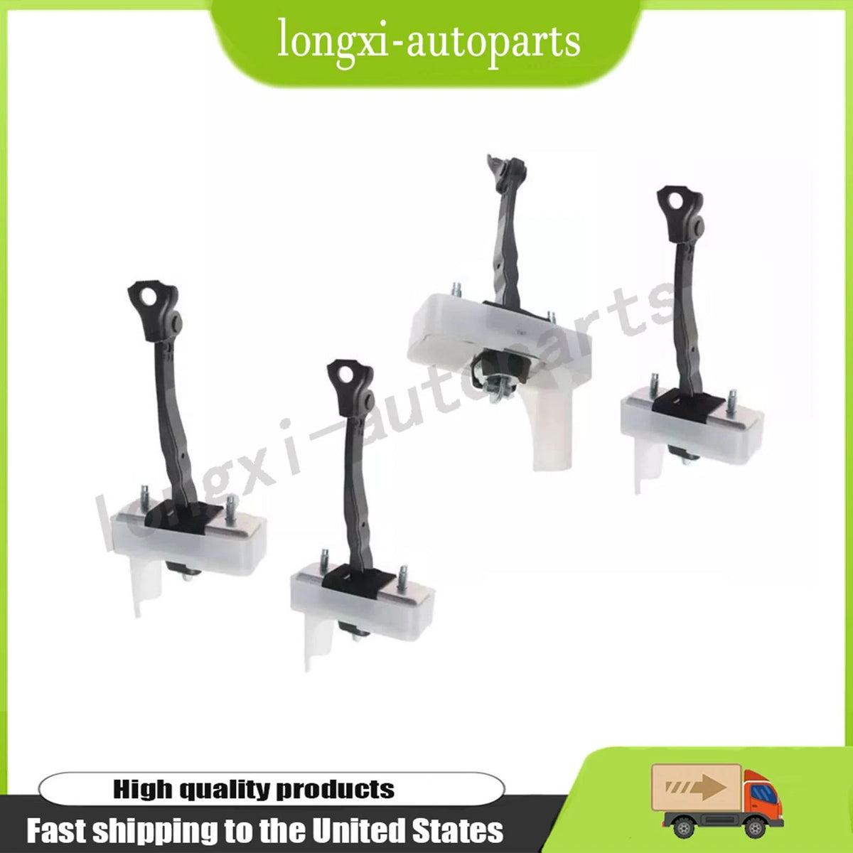 Set of 4 Door Check Stop Straps for Toyota Highlander (2014–2019) 68630-0E060, 68620-0E060