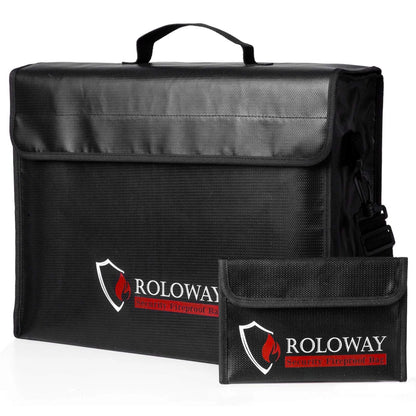 Fireproof Bag Set of 2 (XX-Large + Small) for Safe Storage