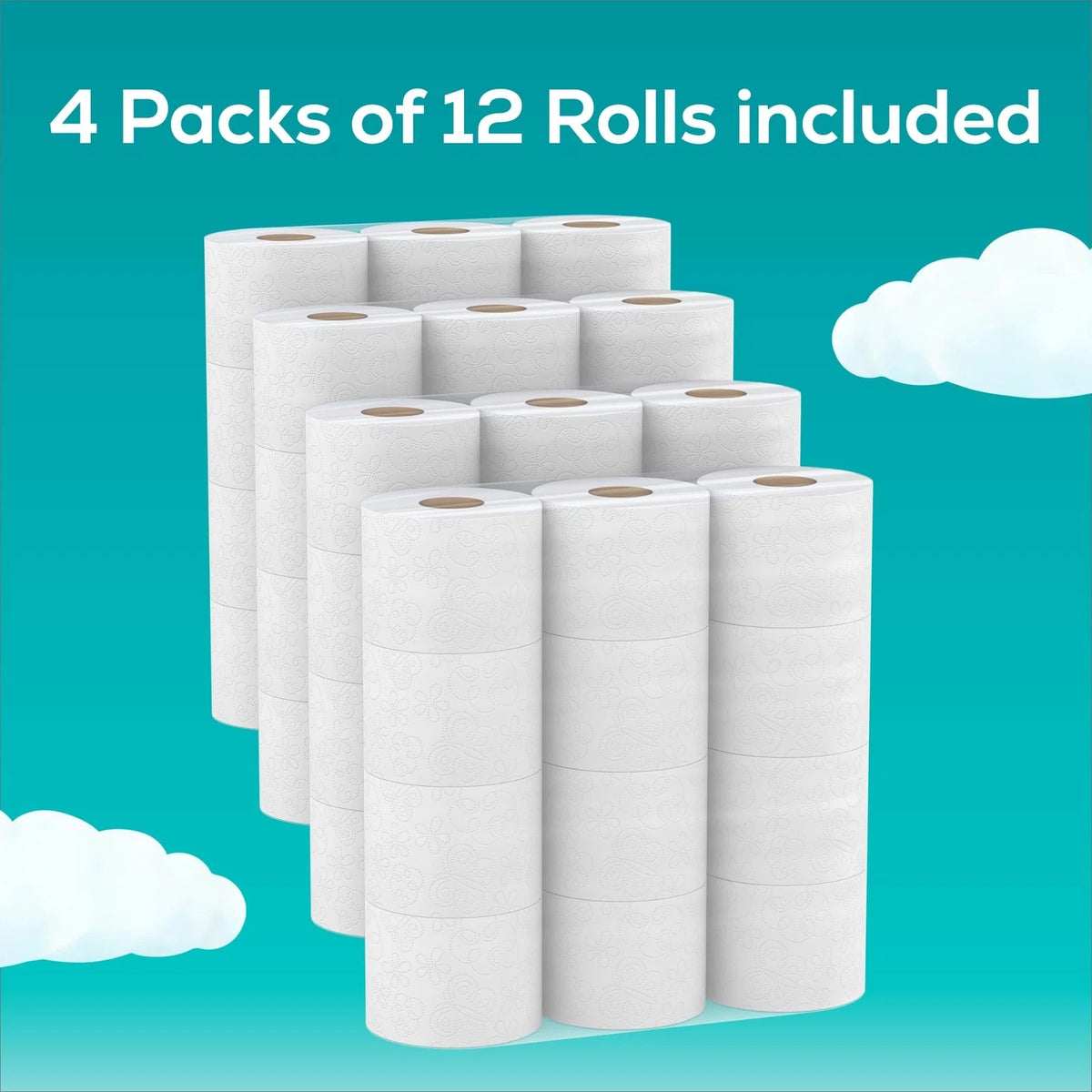 48 Rolls Angel Soft Toilet Paper with Fresh Linen Scent (320 Sheets)
