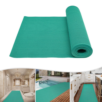 Non-slip PVC Floor Mat for Indoor and Outdoor (90x500cm) Green