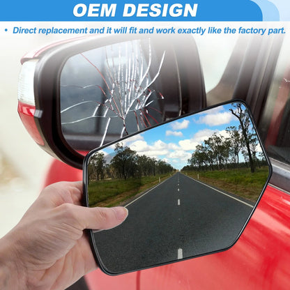 Left Side Heated Convex Mirror Glass 22976561 for Cadillac Escalade (2015–2020)