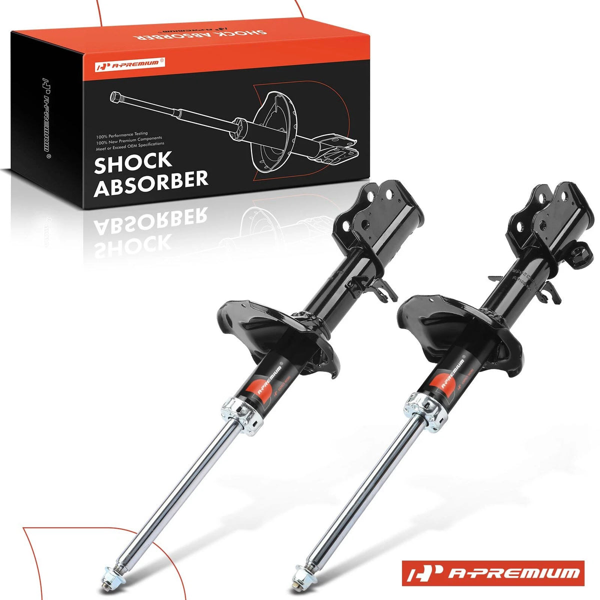 Set of 2 Rear Shock Struts for Kia Spectra Sephia (1998–2002) 71422 71423 333264 333265