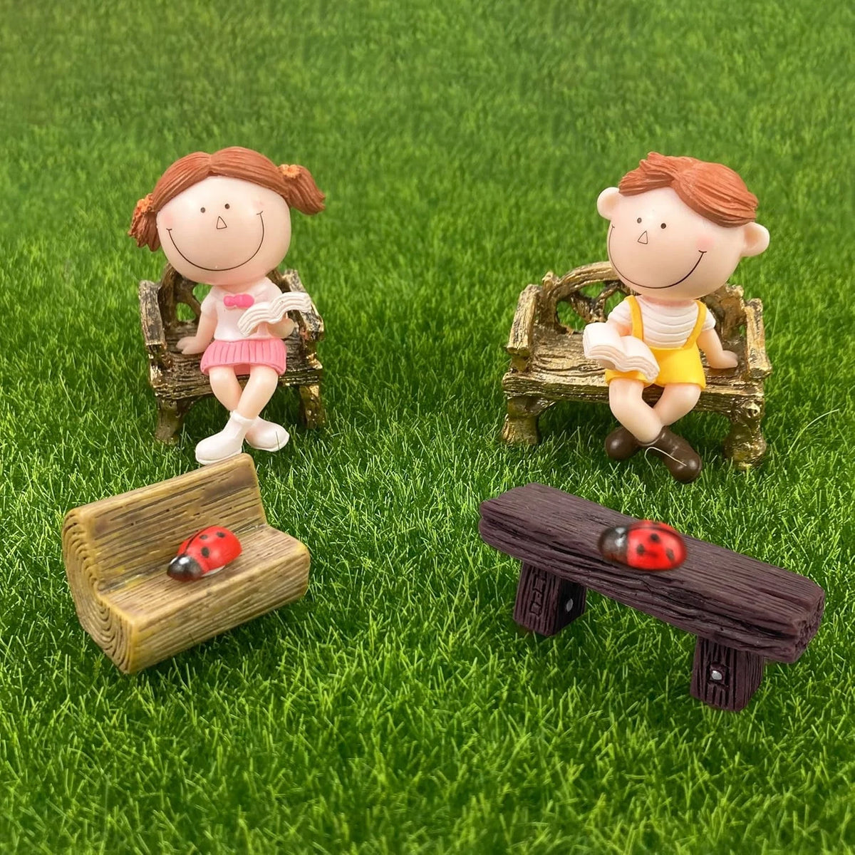 Miniature Table and Chairs Set for Fairy Garden
