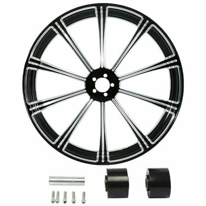 26" Front & 18" Rear Wheel Rim Hub Pulley Sprocket for Harley Road Glide