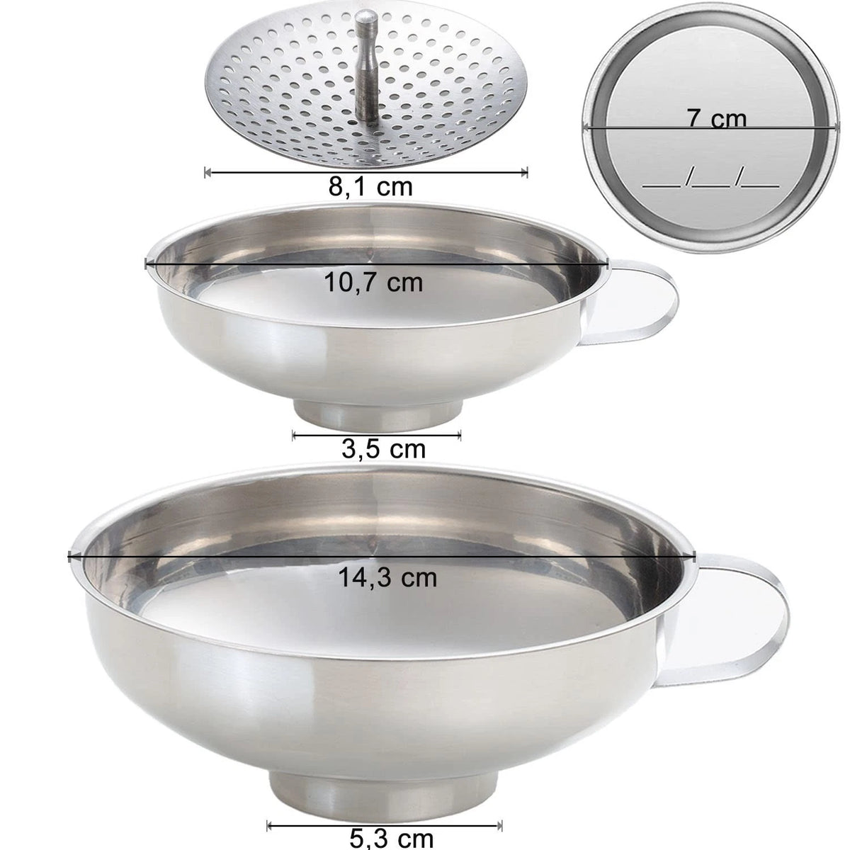 Stainless Steel Canning Funnel for Food Prep