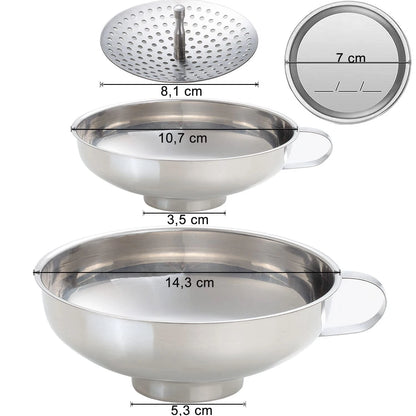 Stainless Steel Canning Funnel for Food Prep