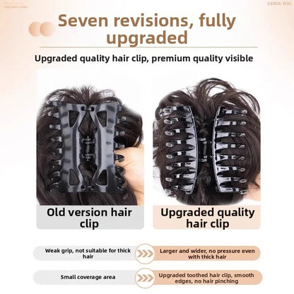 Handmade Hair Tie Claw Clip for Thick Hair Bun Styling Tool