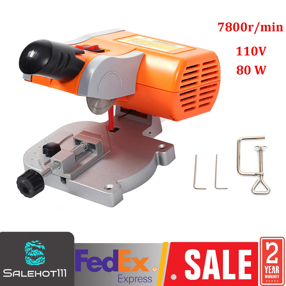 Mini Benchtop Cut-off Chop Saw for Wood Metal Angle Moulding