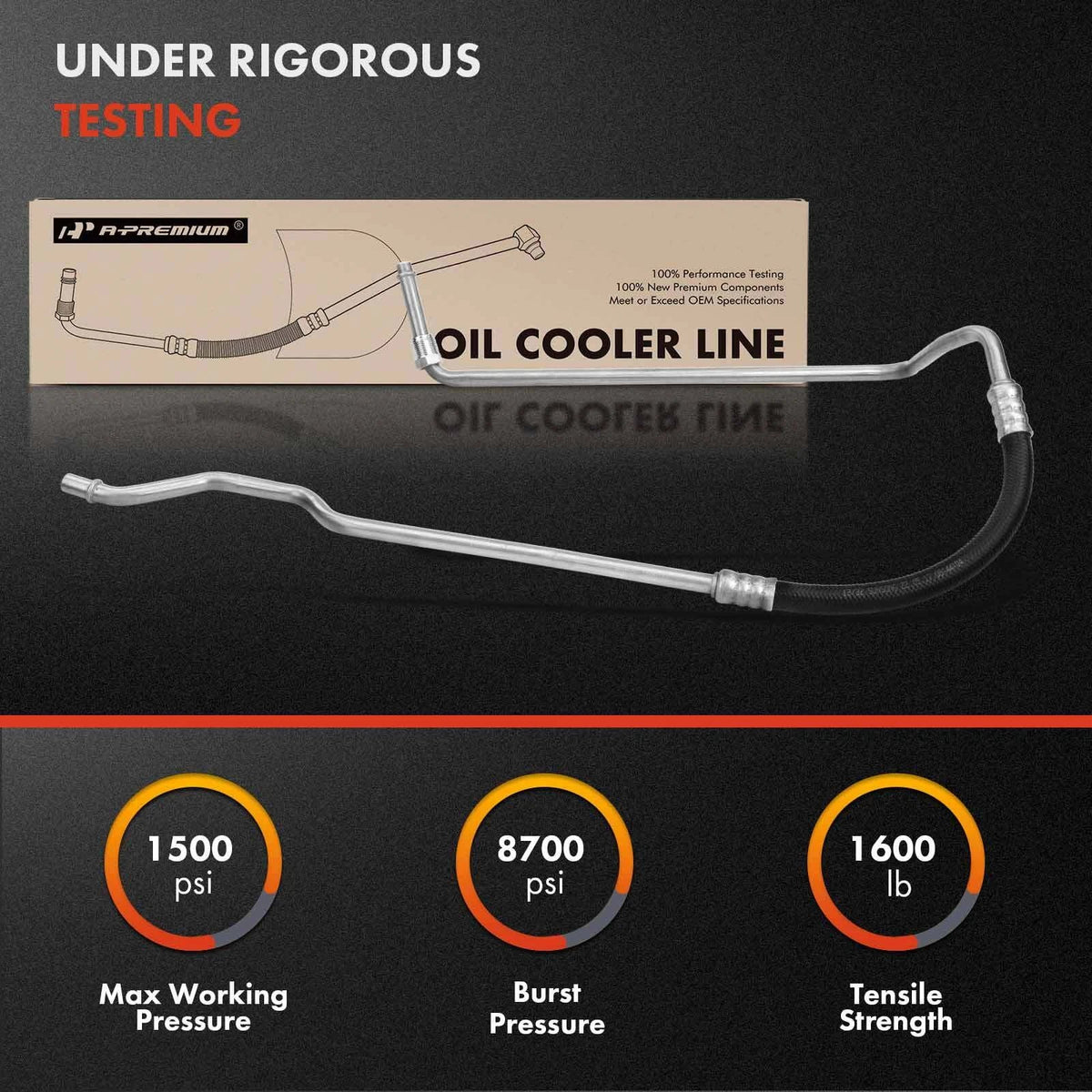 Inlet Upper Oil Cooler Line for Chevrolet GMC C/K 1500 2500 (1988–1993)