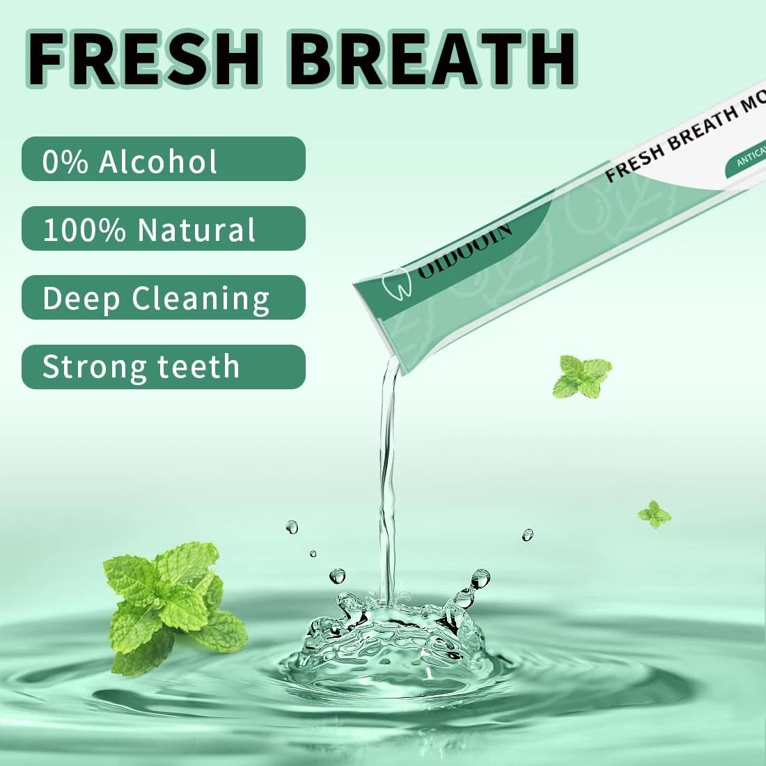 Pack of 40 Travel Size Mouthwash Mini 0.01 Fl Oz