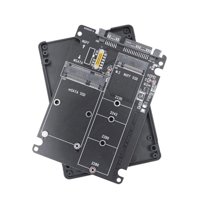 2X Adapter Card 2 in 1 Converter for M.2 NGFF (B/B&M key), MSATA