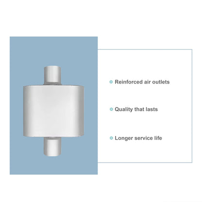 2X 2.5" Center Inlet Outlet Single Chamber Muffler for Universal Fit (2000–2023)