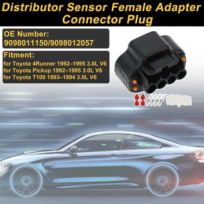 Set of 4 Pins Distributor Sensor Connector Plug for Toyota  9098011150/9098012057