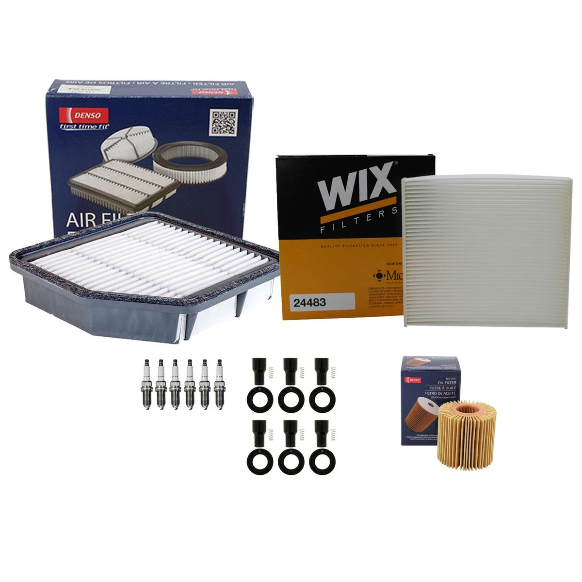 Tune Up Kit with NGK 6 Spark Plugs & Boots for Lexus IS250 (2006–2015)