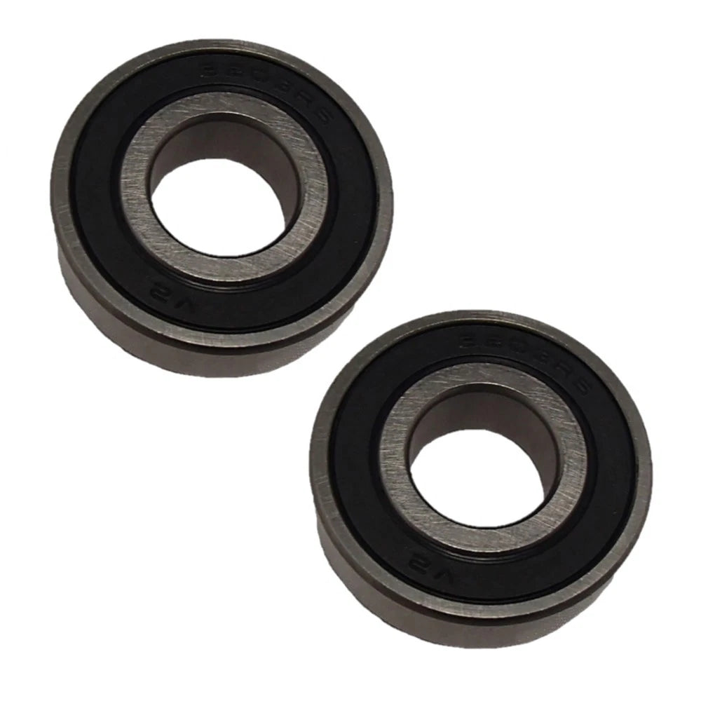 Set of 2 Rubber Sealed Ball Bearings 6203-2RS C3 17x40x12