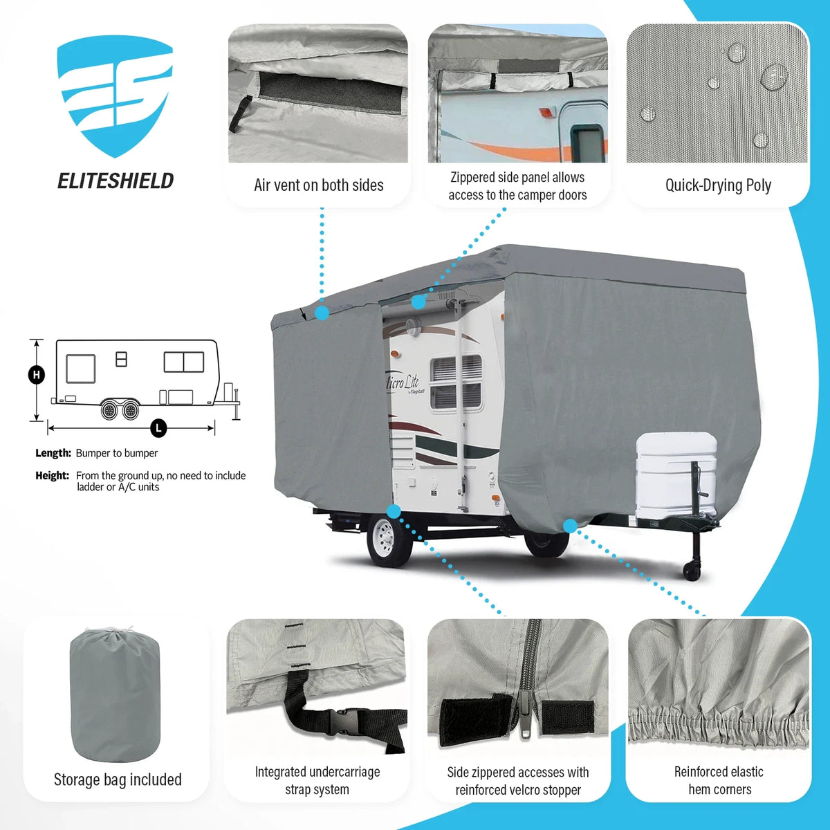 Storage Cover for Coachmen Apex Nano 213RDS (2018–2023) Dry-Tech