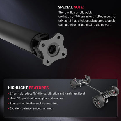 Rear Drive Shaft Assembly for Dodge Ram 1500 (2002–2008) 4WD 3.7L 4.7L 5.7L 5.9L