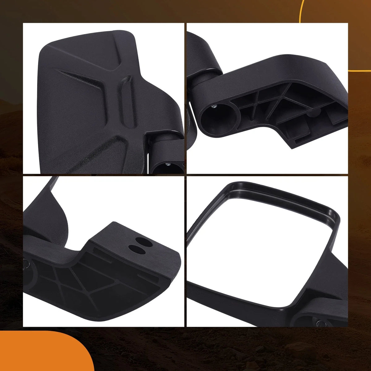 Door Mounted Side Mirrors for Polaris Ranger XP 1000 (2017–2024) 2889241