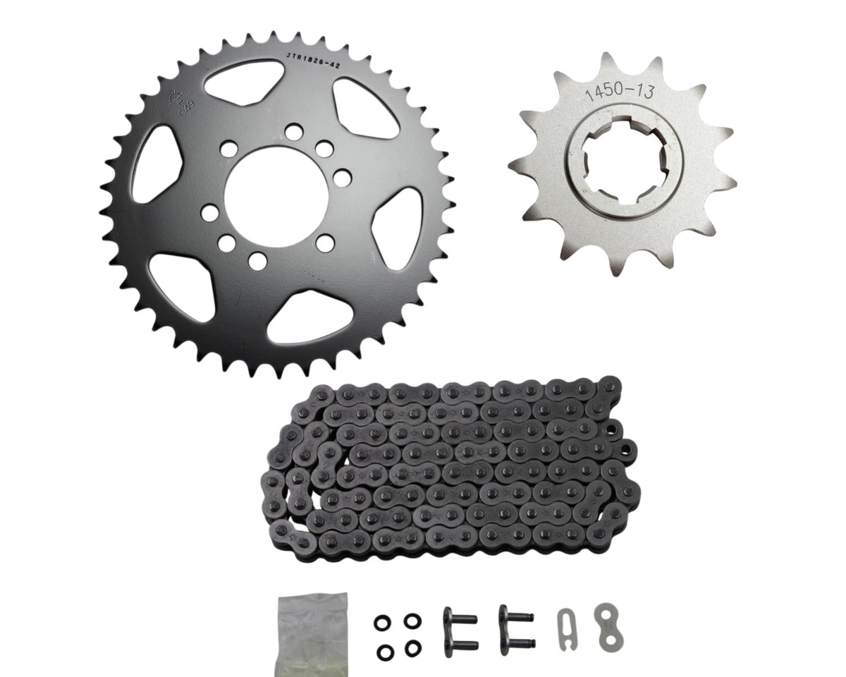 Set of 2 Chain Sprockets for Suzuki LT500 Quadzilla (JTC520X1R3-106DL, JTR1825.43, JTF1450.13)