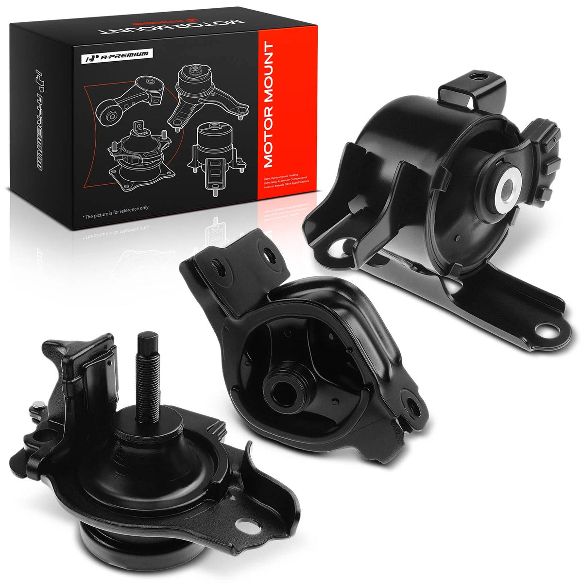 3X Engine Motor & Transmission Mount for Honda Fit (2007–2020) AM500, A4537, A4552