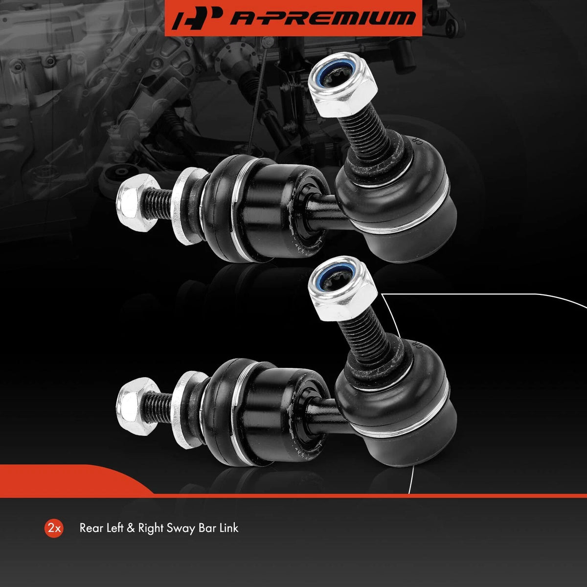 2X Rear Sway Bar Link Kit for Mazda 3 (2007–2013) TC2899 TK750069 B37F28170