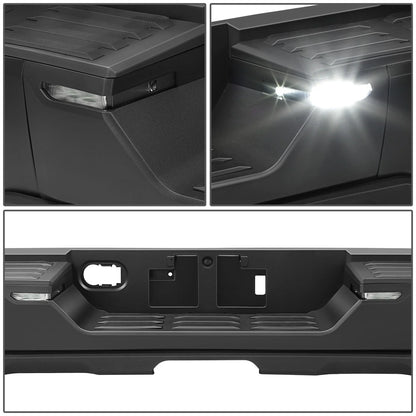 Rear Step Bumper for Toyota Tundra (2022–2026) Black w/o Sensor Holes